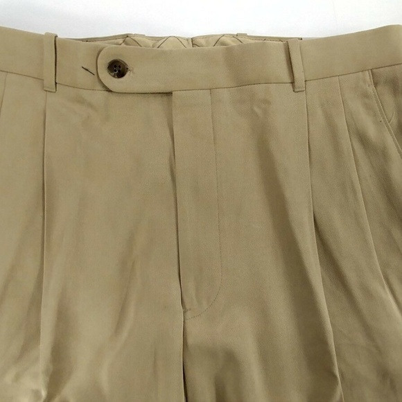 Riviera Sport Sir Gawain Mens Tan 50% Rayon Pants - Picture 4 of 8